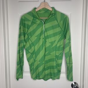 Nike Green Women's Top Dri Fit Long Sleeve